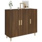 vidaXL Sideboard Braun Eichen-Optik 90x34x80 cm Holzwerkstoff vidaXL Sideboard Braun Eichen-Optik 90x34x80 cm Holzwerkstoff