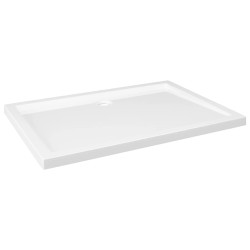 vidaXL Duschtasse ABS Rechteckig Weiß 80x110 cm