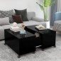 vidaXL Couchtisch Schwarz 75x75x38 cm Holzwerkstoff vidaXL Couchtisch Schwarz 75x75x38 cm Holzwerkstoff