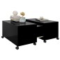 vidaXL Couchtisch Schwarz 75x75x38 cm Holzwerkstoff vidaXL Couchtisch Schwarz 75x75x38 cm Holzwerkstoff