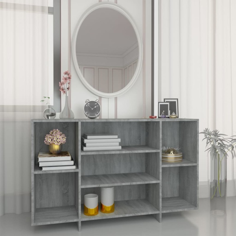 vidaXL Sideboard Grau Sonoma 120x30x75 cm Holzwerkstoff vidaXL Sideboard Grau Sonoma 120x30x75 cm Holzwerkstoff