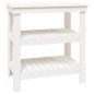 vidaXL Werkbank Weiß 78,5x50x80 cm Massivholz Kiefer vidaXL Werkbank Weiß 78,5x50x80 cm Massivholz Kiefer