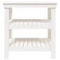 vidaXL Werkbank Weiß 78,5x50x80 cm Massivholz Kiefer vidaXL Werkbank Weiß 78,5x50x80 cm Massivholz Kiefer