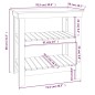 vidaXL Werkbank Weiß 78,5x50x80 cm Massivholz Kiefer vidaXL Werkbank Weiß 78,5x50x80 cm Massivholz Kiefer