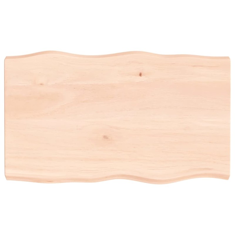 vidaXL Tischplatte 100x60x6 cm Massivholz Eiche Unbehandelt Baumkante vidaXL Tischplatte 100x60x6 cm Massivholz Eiche Unbehandelt Baumkante