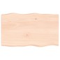 vidaXL Tischplatte 100x60x6 cm Massivholz Eiche Unbehandelt Baumkante vidaXL Tischplatte 100x60x6 cm Massivholz Eiche Unbehandelt Baumkante