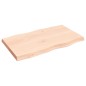 vidaXL Tischplatte 100x60x6 cm Massivholz Eiche Unbehandelt Baumkante vidaXL Tischplatte 100x60x6 cm Massivholz Eiche Unbehandelt Baumkante
