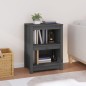 vidaXL Bücherregal Grau 50x35x68 cm Massivholz Kiefer vidaXL Bücherregal Grau 50x35x68 cm Massivholz Kiefer