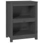vidaXL Bücherregal Grau 50x35x68 cm Massivholz Kiefer vidaXL Bücherregal Grau 50x35x68 cm Massivholz Kiefer