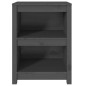 vidaXL Bücherregal Grau 50x35x68 cm Massivholz Kiefer vidaXL Bücherregal Grau 50x35x68 cm Massivholz Kiefer