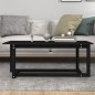vidaXL Couchtisch Schwarz 110x55x45 cm Massivholz Kiefer vidaXL Couchtisch Schwarz 110x55x45 cm Massivholz Kiefer
