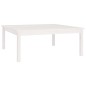 vidaXL Couchtisch Weiß 100x100x40 cm Massivholz Kiefer vidaXL Couchtisch Weiß 100x100x40 cm Massivholz Kiefer