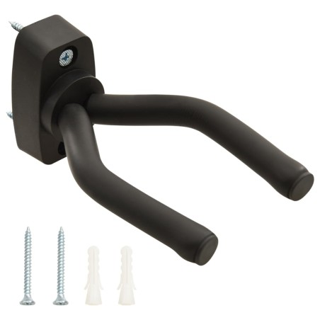 vidaXL Gitarren-Wandhalter 6 Stk. Schwarz Stahl