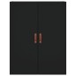 Highboard Schwarz 69,5x34x180 cm Holzwerkstoff Highboard Schwarz 69,5x34x180 cm Holzwerkstoff