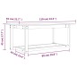 vidaXL Couchtisch 110x55x45 cm Massivholz Kiefer vidaXL Couchtisch 110x55x45 cm Massivholz Kiefer