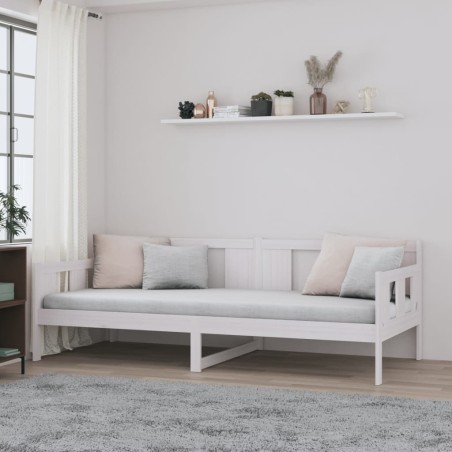 vidaXL Tagesbett Weiß Massivholz Kiefer 80x200 cm
