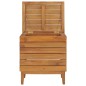 vidaXL Wäschekorb 40×30×45 cm Teak Massivholz vidaXL Wäschekorb 40×30×45 cm Teak Massivholz
