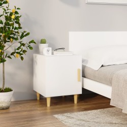 vidaXL Nachttisch Weiß Holzwerkstoff