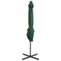 vidaXL Ampelschirm mit Mast und LED-Leuchten Grün 250 cm vidaXL Ampelschirm mit Mast und LED-Leuchten Grün 250 cm