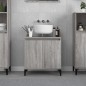 vidaXL Waschbeckenunterschrank Grau Sonoma 58x33x60 cm Holzwerkstoff vidaXL Waschbeckenunterschrank Grau Sonoma 58x33x60 cm Holzwerkstoff