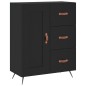 Highboard Schwarz 69,5x34x180 cm Holzwerkstoff Highboard Schwarz 69,5x34x180 cm Holzwerkstoff