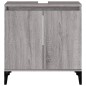 vidaXL Waschbeckenunterschrank Grau Sonoma 58x33x60 cm Holzwerkstoff vidaXL Waschbeckenunterschrank Grau Sonoma 58x33x60 cm Holzwerkstoff