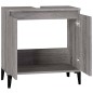 vidaXL Waschbeckenunterschrank Grau Sonoma 58x33x60 cm Holzwerkstoff vidaXL Waschbeckenunterschrank Grau Sonoma 58x33x60 cm Holzwerkstoff
