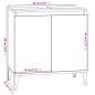 vidaXL Waschbeckenunterschrank Grau Sonoma 58x33x60 cm Holzwerkstoff vidaXL Waschbeckenunterschrank Grau Sonoma 58x33x60 cm Holzwerkstoff