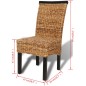 Esszimmerstühle 4 Stk. Abaca und Mango Massivholz Esszimmerstühle 4 Stk. Abaca und Mango Massivholz