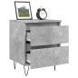 vidaXL Nachttische 2 Stk. Betongrau 40x35x50 cm Holzwerkstoff vidaXL Nachttische 2 Stk. Betongrau 40x35x50 cm Holzwerkstoff