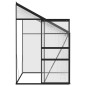 vidaXL Gewächshaus Anthrazit Aluminium 3,8 m³ vidaXL Gewächshaus Anthrazit Aluminium 3,8 m³