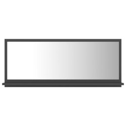 vidaXL Badspiegel Grau 90x10,5x37 cm Holzwerkstoff