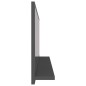 vidaXL Badspiegel Grau 90x10,5x37 cm Holzwerkstoff vidaXL Badspiegel Grau 90x10,5x37 cm Holzwerkstoff