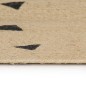 vidaXL Teppich Handgefertigt Jute mit Dreiecksmuster 150 cm vidaXL Teppich Handgefertigt Jute mit Dreiecksmuster 150 cm