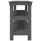 vidaXL Werkbank Grau 181x50x80 cm Massivholz Kiefer vidaXL Werkbank Grau 181x50x80 cm Massivholz Kiefer