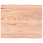 vidaXL Tischplatte 60x50x6 cm Massivholz Eiche Behandelt Baumkante vidaXL Tischplatte 60x50x6 cm Massivholz Eiche Behandelt Baumkante