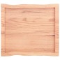 vidaXL Tischplatte 60x50x6 cm Massivholz Eiche Behandelt Baumkante vidaXL Tischplatte 60x50x6 cm Massivholz Eiche Behandelt Baumkante