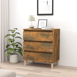vidaXL Sideboard Räuchereiche 60x35x69 cm Holzwerkstoff