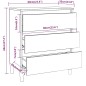 vidaXL Sideboard Räuchereiche 60x35x69 cm Holzwerkstoff vidaXL Sideboard Räuchereiche 60x35x69 cm Holzwerkstoff