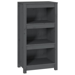 vidaXL Bücherregal Grau 50x35x97 cm Massivholz Kiefer