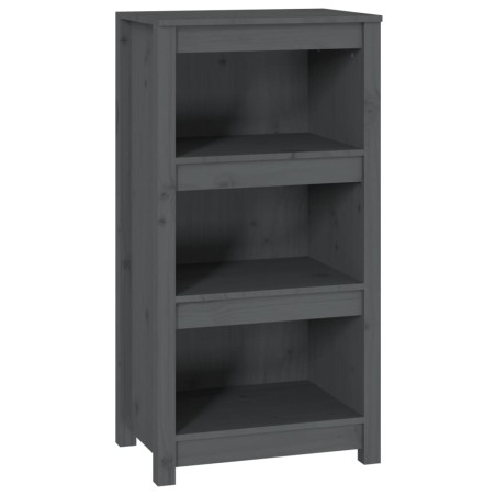 vidaXL Bücherregal Grau 50x35x97 cm Massivholz Kiefer