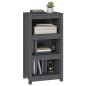 vidaXL Bücherregal Grau 50x35x97 cm Massivholz Kiefer vidaXL Bücherregal Grau 50x35x97 cm Massivholz Kiefer
