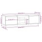 vidaXL TV-Schrank Honigbraun 140x35x40 cm Massivholz Kiefer vidaXL TV-Schrank Honigbraun 140x35x40 cm Massivholz Kiefer