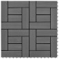 Graue Terrassenfliesen 11 Stk. 30 x 30 cm WPC 1 qm Graue Terrassenfliesen 11 Stk. 30 x 30 cm WPC 1 qm
