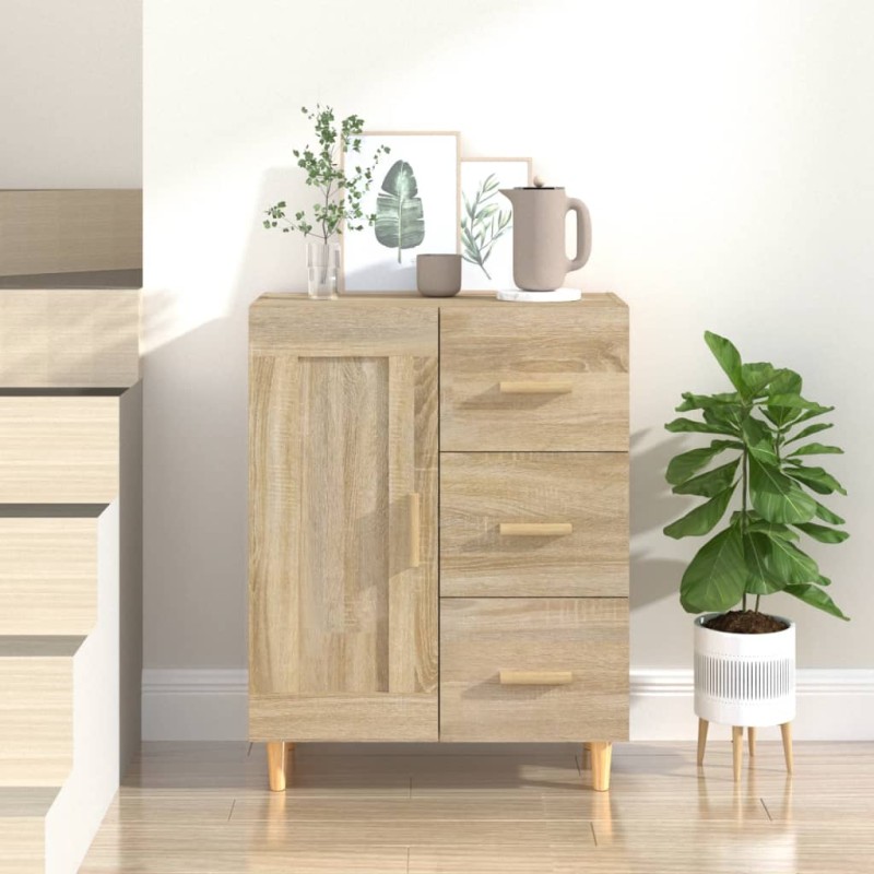 vidaXL Sideboard Sonoma-Eiche 69,5x34x90 cm Holzwerkstoff vidaXL Sideboard Sonoma-Eiche 69,5x34x90 cm Holzwerkstoff