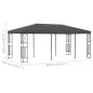 vidaXL Pavillon 3x6 m Anthrazit Stoff vidaXL Pavillon 3x6 m Anthrazit Stoff
