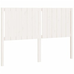 vidaXL Kopfteil Weiß 140,5x4x100 cm Massivholz Kiefer