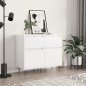 vidaXL Sideboards 2 Stk. Hochglanz-Weiß 40x35x70 cm Holzwerkstoff vidaXL Sideboards 2 Stk. Hochglanz-Weiß 40x35x70 cm Holzwerkstoff