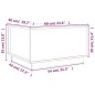 vidaXL Couchtisch 60x50x35 cm Massivholz Kiefer vidaXL Couchtisch 60x50x35 cm Massivholz Kiefer