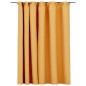 vidaXL Verdunkelungsvorhang mit Haken Leinenoptik Gelb 290x245 cm vidaXL Verdunkelungsvorhang mit Haken Leinenoptik Gelb 290x245 cm